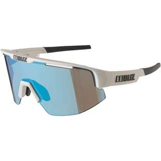 Bliz Matrix Sportbrille shiny white-smoke with blue multi