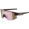 Bliz Matrix Small Brille - matt burgundy-brown w rose multi