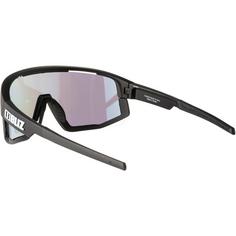 Rückansicht von Bliz Fusion Sportbrille matt black-smoke with blue multi