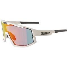 Bliz Fusion Sonnenbrille matt white-smoke with red multi