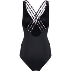 Rückansicht von Lascana Badeanzug Damen black