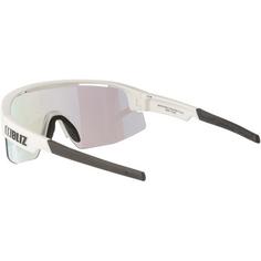 Rückansicht von Bliz Matrix Small Sportbrille matt white-smoke with blue multi