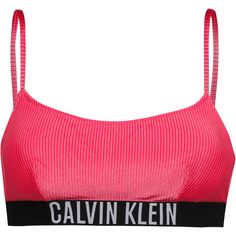 Calvin Klein INTENSE POWER RIB-S Bikini Oberteil Damen pink flash