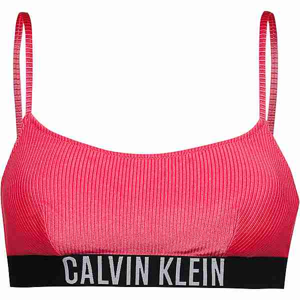 Calvin Klein INTENSE POWER RIB-S Bikini Oberteil Damen pink flash