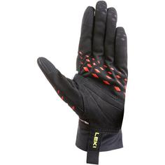 Rückansicht von LEKI Ultra Trail Storm Shark Handschuhe black-red-neonyellow