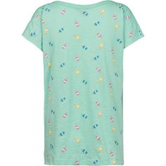 Rückansicht von WLD Summer Time Sadness T-Shirt Damen turquoise