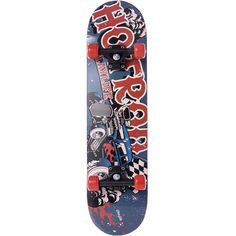 Rückansicht von Playlife Hotrod Skateboard-Komplettset petrol-red