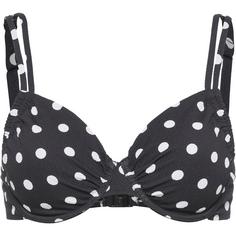 Lascana Bikini Oberteil Damen black-white