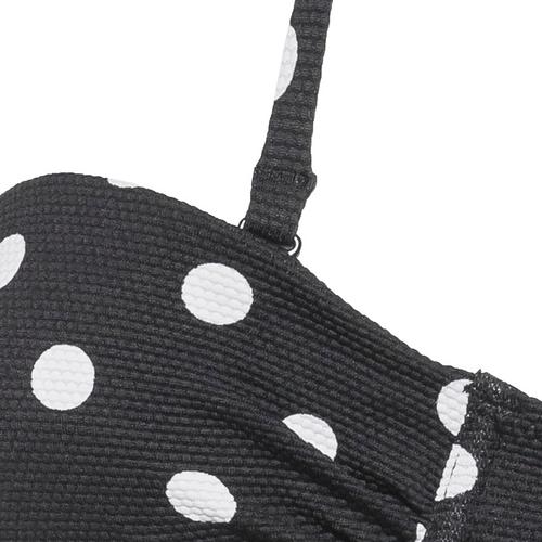 Rückansicht von Lascana Bikini Oberteil Damen black-white