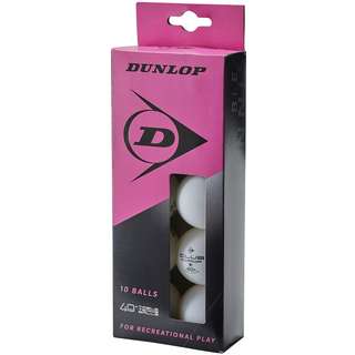 Dunlop 40+ 10 POLYBAG Tischtennisball white