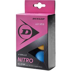 Dunlop 40+ NITRO GLOW Tischtennisball yellow
