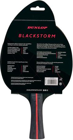 Rückansicht von Dunlop BLACKSTORM Tischtennisschläger bunt