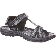 Rückansicht von OCK Samoa V Outdoorsandalen Herren schwarz-grau