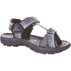 Rückansicht von OCK Samoa V Outdoorsandalen Damen grau-türkis