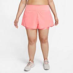 Rückansicht von Nike RUN Funktionsshorts Damen coral chalk-reflective silv