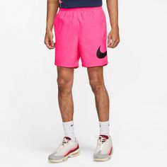 Rückansicht von Nike NSW Repeat Shorts Herren hyper pink-black