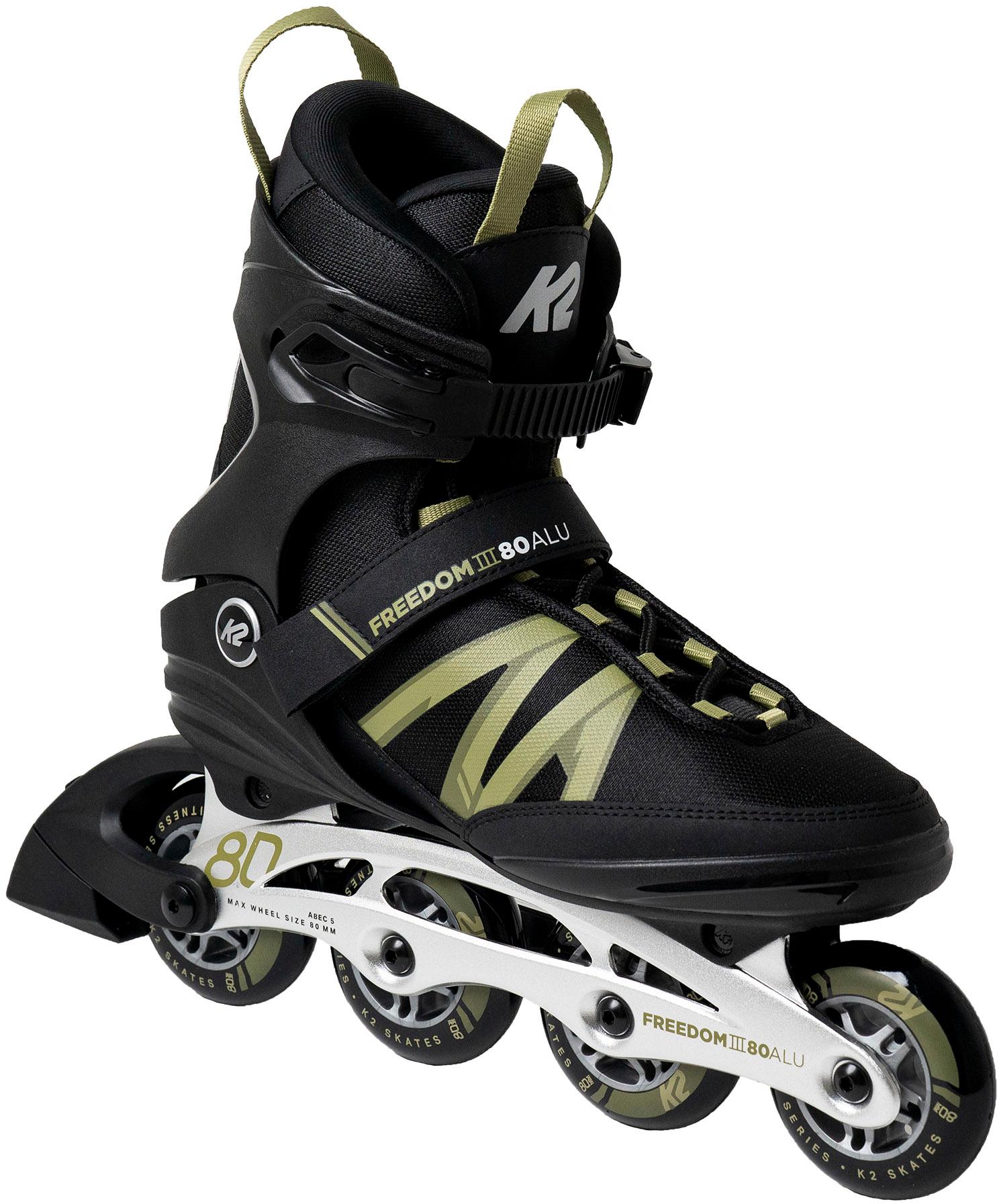 K2 FREEDOM III 80 ALU M InlineSkates Herren schwarz im Online Shop von
