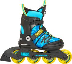 Rückansicht von K2 RAIDER PRO Inline-Skates Kinder blueyellow