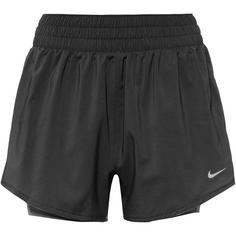 Nike ONE Dri Fit Funktionsshorts Damen black-reflective silv