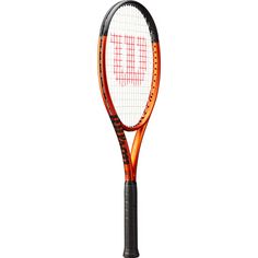 Rückansicht von Wilson Burn 100 LS v5.0 Tennisschläger black-orange