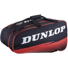 Rückansicht von Dunlop Padel PALETERO CLUB Sporttasche black-red