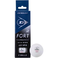 Dunlop 40+ FORT TOURNAMENT 3 Tischtennisball white