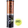 Dunlop FORT CLAY COURT 4TIN Tennisball - gelb