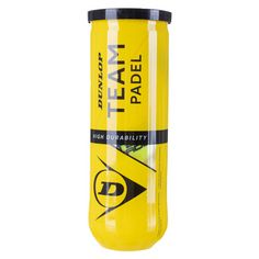 Rückansicht von Dunlop TEAM PADEL Padelball yellow