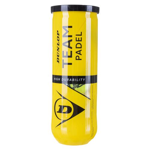 Rückansicht von Dunlop TEAM PADEL Padelball yellow