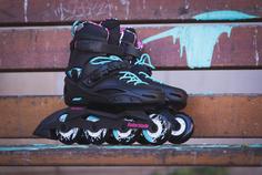 Rückansicht von ROLLERBLADE RB CRUISER Inline-Skates Damen black-aqua