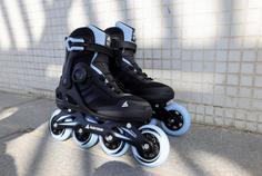 Rückansicht von ROLLERBLADE MACROBLADE 84 BOA Inline-Skates Damen black-powder blue