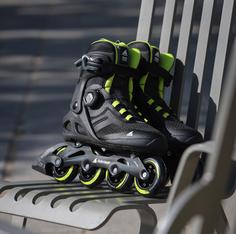 Rückansicht von ROLLERBLADE MACROBLADE 84 BOA Inline-Skates Herren black-lime