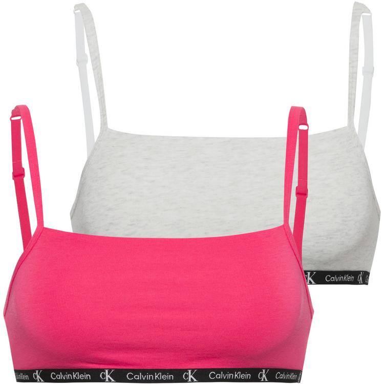Calvin Klein Calvin Klein 1996 COTTON 2PKS BH Damen - cerise-snow heather - 0 | SportScheck
