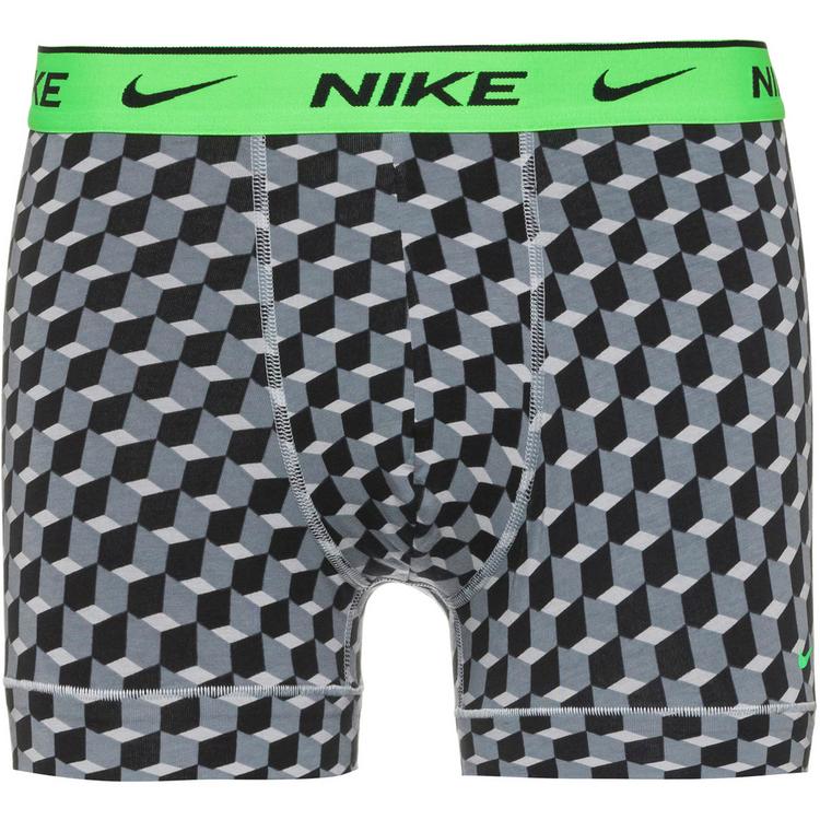 Nike Nike EVERYDAY COTTON STRETCH Unterhose Herren - geo block print-cool grey-black - 3 | SportScheck