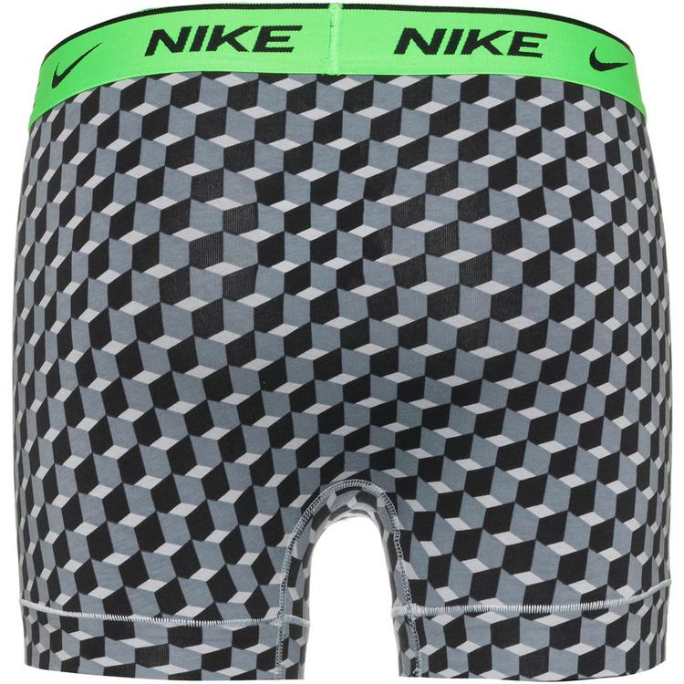 Nike Nike EVERYDAY COTTON STRETCH Unterhose Herren - geo block print-cool grey-black - 4 | SportScheck