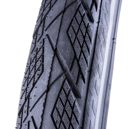 Rückansicht von Schwalbe Marathon Efficiency Evolution 28x2,00 Fahrradreifen schwarz