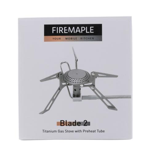 Rückansicht von FIREMAPLE Blade 2 Titan Campingkocher silber