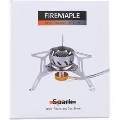 Rückansicht von FIREMAPLE FMS-121 Campingkocher silber