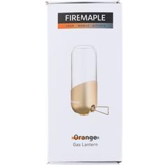 Rückansicht von FIREMAPLE Campinglampe braun-transparent