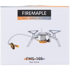 Rückansicht von FIREMAPLE FMS-105 Campingkocher silber-orange