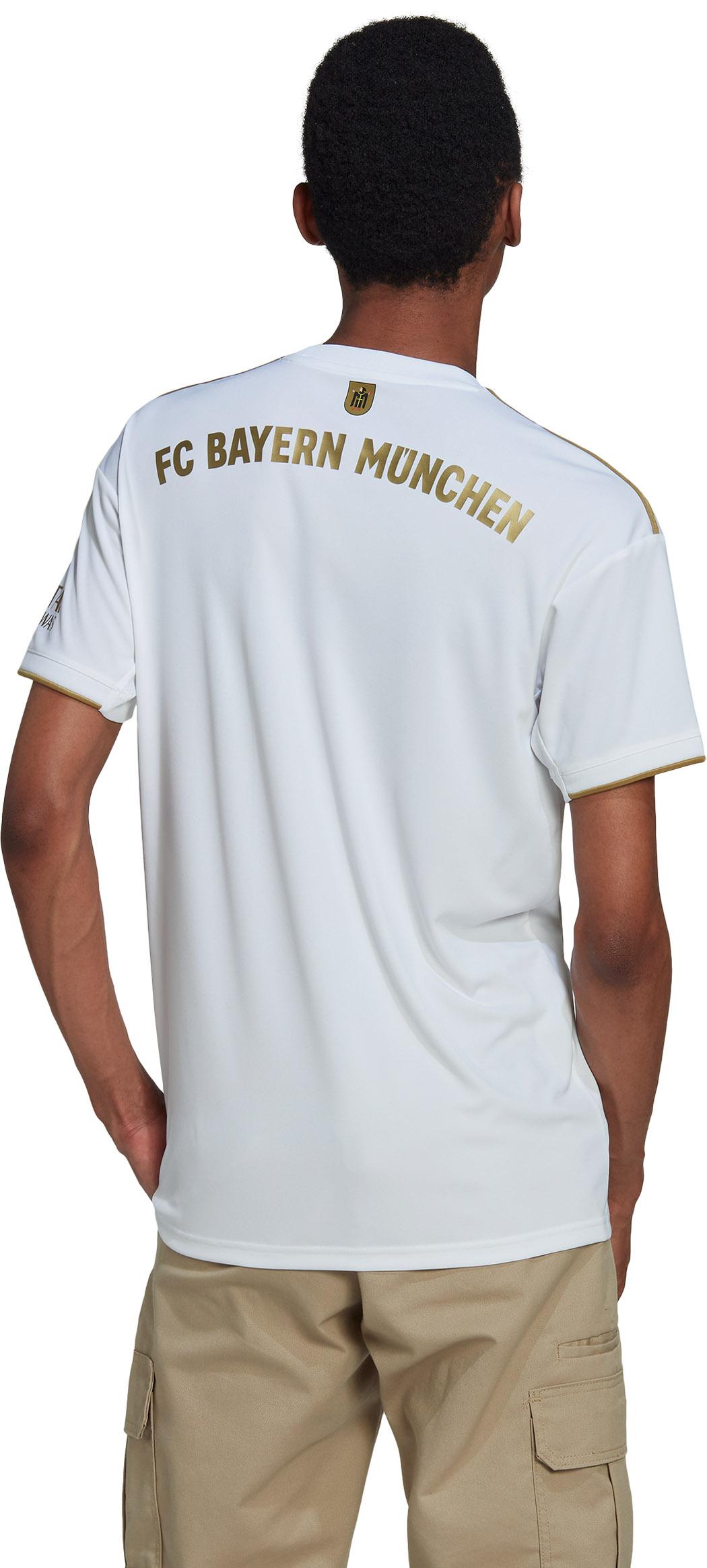 Adidas FC Bayern München 22-23 Auswärts Teamtrikot Herren white-dark  football gold im Online Shop von SportScheck kaufen