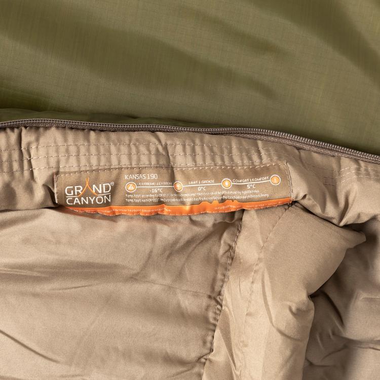 Grand Canyon Grand Canyon Kansas 190 Kunstfaserschlafsack - capulet olive - 1 | SportScheck