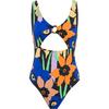Roxy Color Jam Badeanzug Damen - anthracite flower jammin