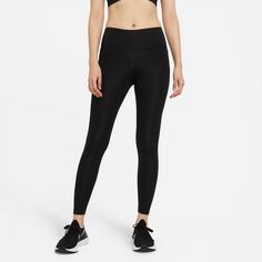 Rückansicht von Nike Epic Fast 7/8-Lauftights Damen black-reflective silv