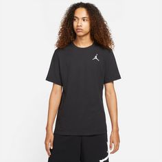 Rückansicht von Nike Essentiell Jumpman T-Shirt Herren black-white