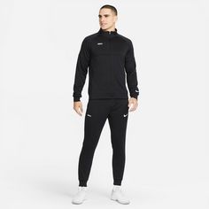 Rückansicht von Nike FC Libero Trainingsanzug Herren black-black-white-white