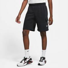 Rückansicht von Nike NSW Club Shorts Herren black-black-white