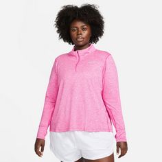 Rückansicht von Nike ELEMENT Funktionsshirt Damen active fuchsia-reflective silv
