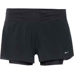 Nike RUN Funktionsshorts Damen black-reflective silv