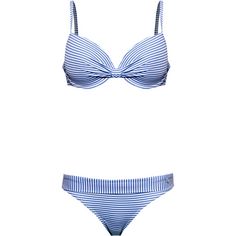 S.OLIVER Bikini Set Damen light blue-white